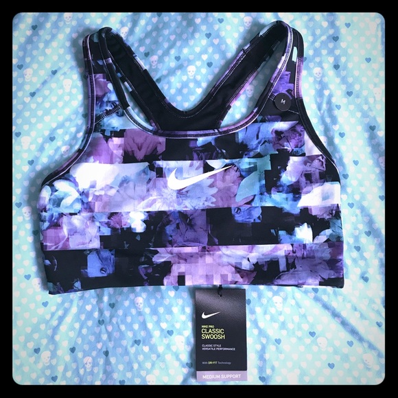 Nike Other - Nike Pro Classic Swoosh Sports Bra Size M